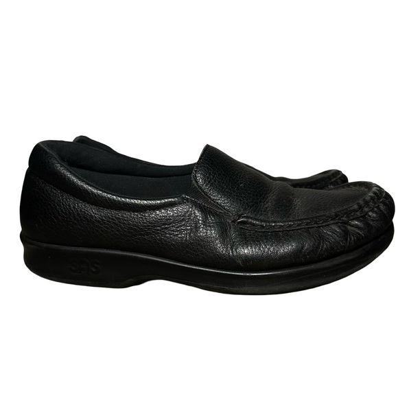 SAS Black Twin Tripad Moc Slip On Loafers Size 9M - Picture 1 of 9